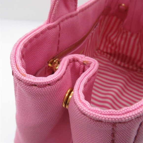 Prada Canapa Logo Handbag  Canvas Tote Bag 1BG439 in Excellent condition - Picture 13 of 14